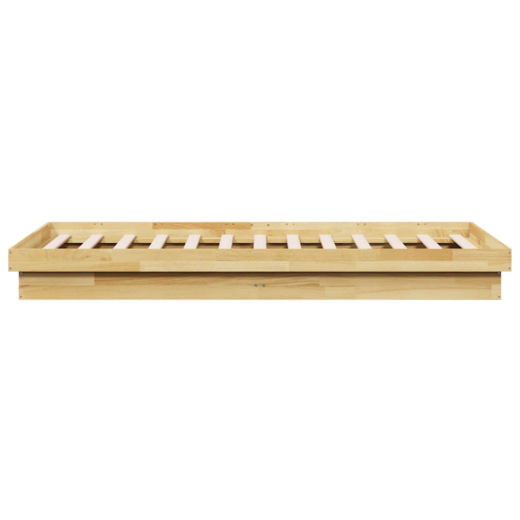 vidaXL Πλαίσιο κρεβατιού χωρίς στρώμα 80x200 cm Ξύλο μασίφ δρυός