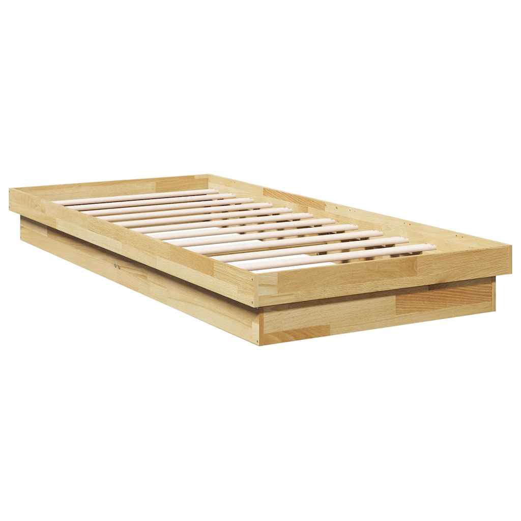 vidaXL Πλαίσιο κρεβατιού χωρίς στρώμα 80x200 cm Ξύλο μασίφ δρυός