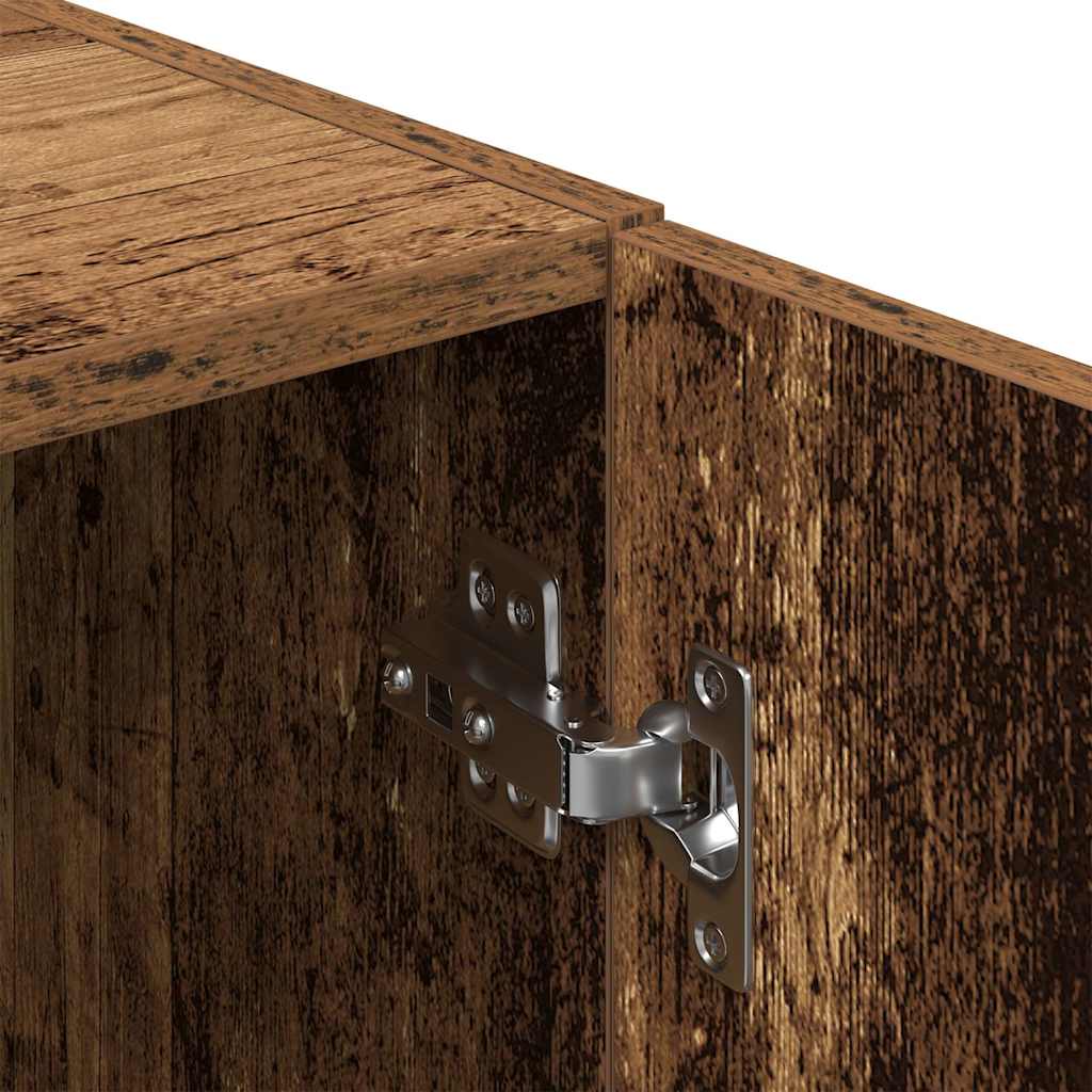 vidaXL Σετ Ντουλάπια Κουζίνας 2 τεμ. Όψη Παλαιού Ξύλου Επεξ. Ξύλο