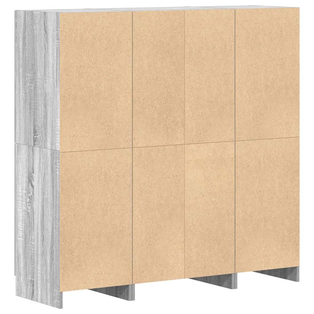 vidaXL Σετ Ντουλάπια Κουζίνας 3 τεμ. Γκρι Sonoma Επεξεργασμένο Ξύλο