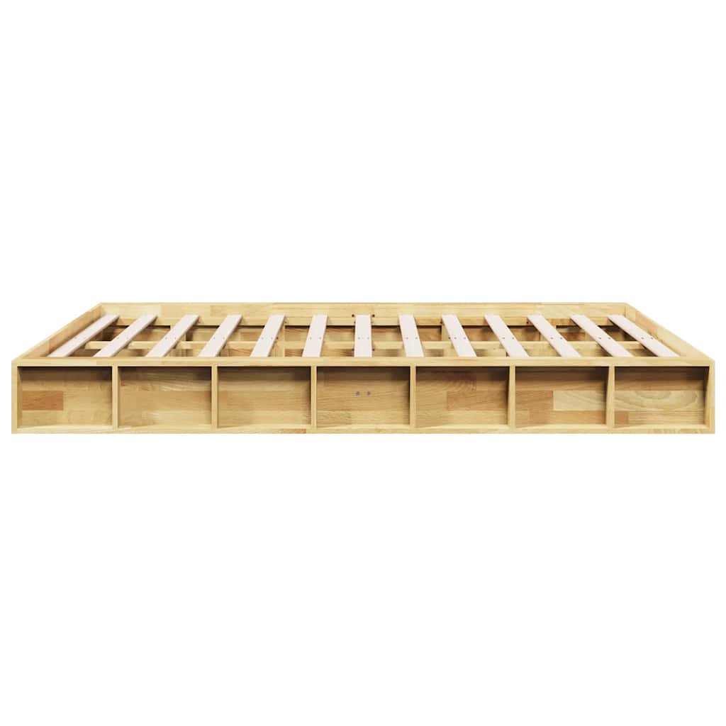 vidaXL Πλαίσιο κρεβατιού χωρίς στρώμα 140x200 cm μασίφ ξύλο δρυς