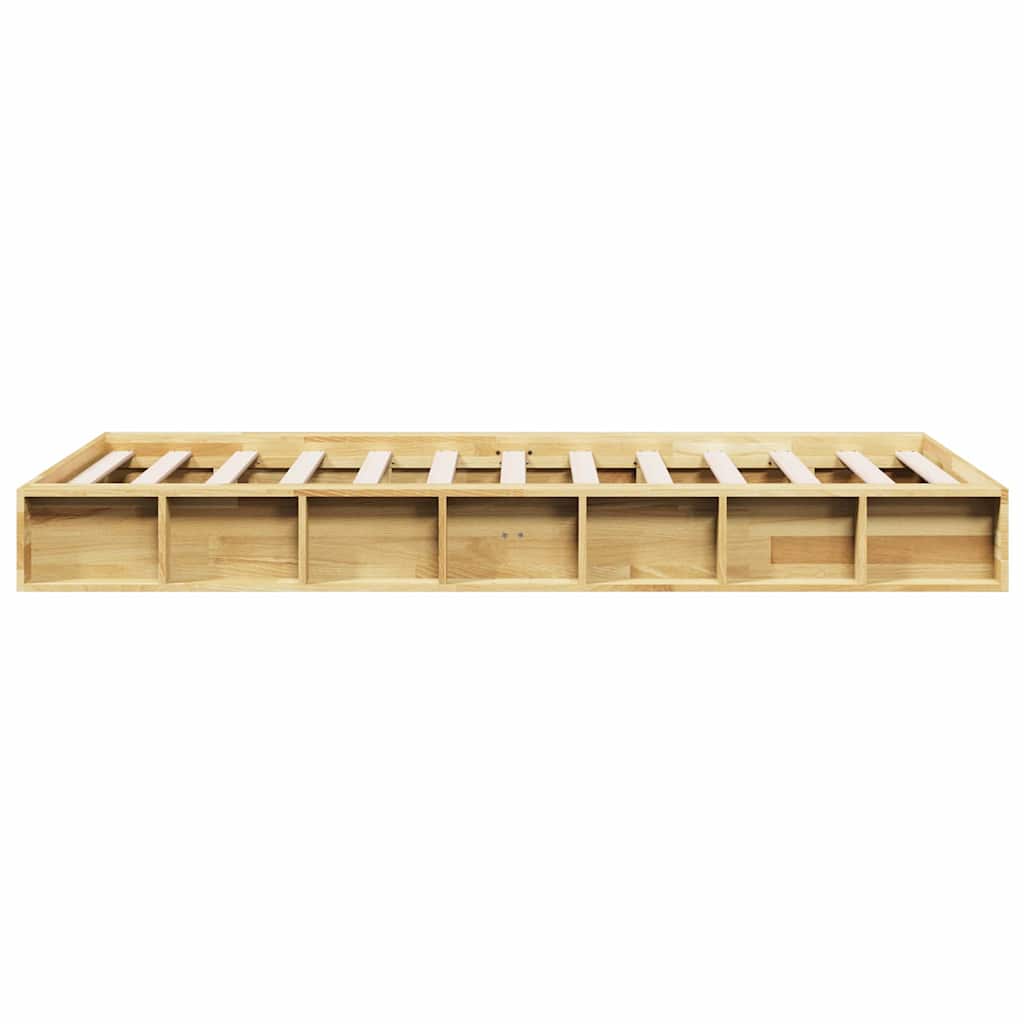 vidaXL Πλαίσιο κρεβατιού χωρίς στρώμα 90x190 cm μασίφ ξύλο δρυς