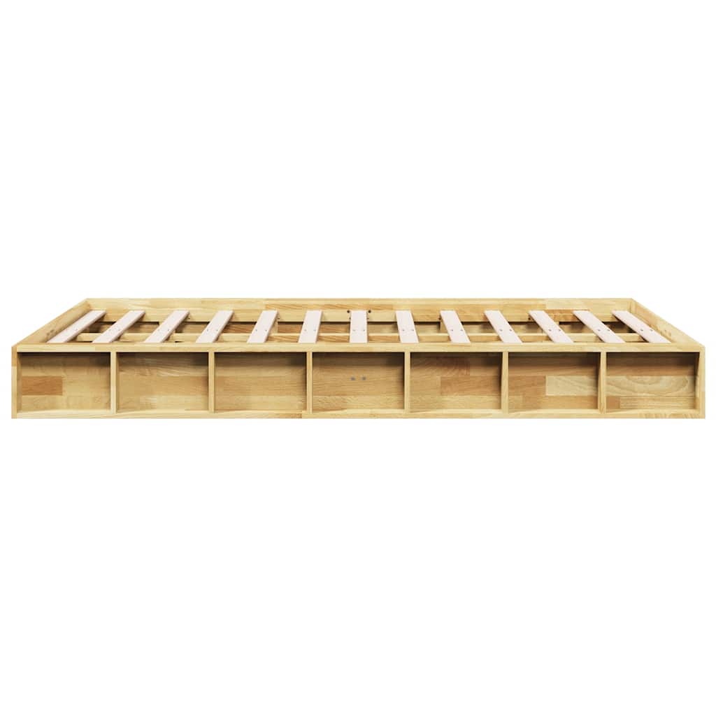 vidaXL Πλαίσιο κρεβατιού χωρίς στρώμα 120x190 cm μασίφ ξύλο δρυς