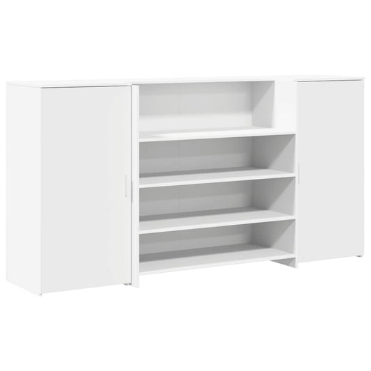 vidaXL Γραφείο Υποδοχής Λευκό 200x50x103,5 εκ. από Τεχνητό Ξύλο
