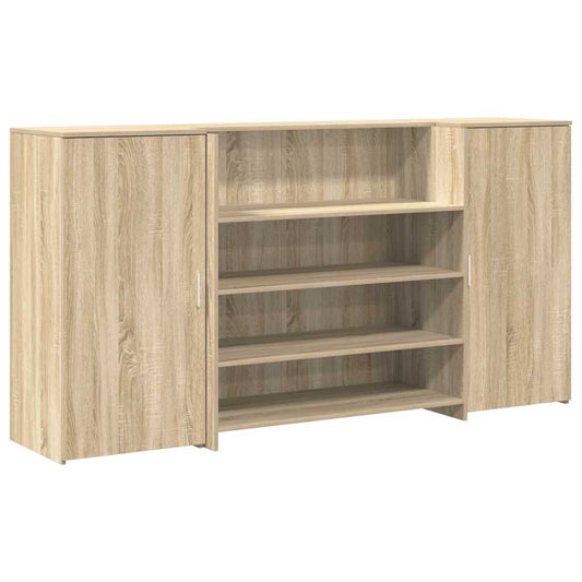 vidaXL Γραφείο υποδοχής Sonoma Δρυς 200x50x103,5εκ. Επεξεργασμένο Ξύλο