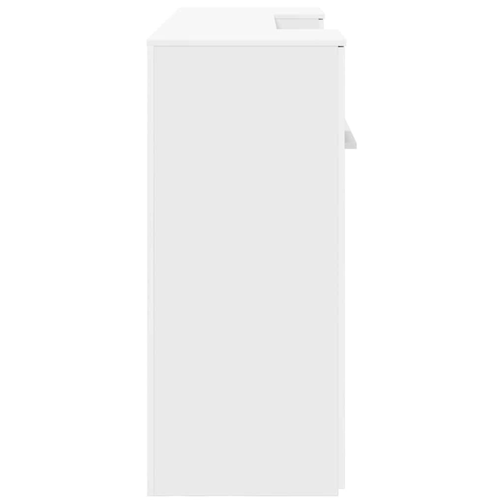 vidaXL Γραφείο υποδοχής Λευκό 200x50x103,5 εκ. Επεξεργασμένο Ξύλο