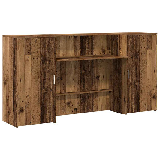 vidaXL Γραφείο υποδοχής Παλιό Ξύλο 200x50x103,5 εκ. Επεξεργασμένο Ξύλο
