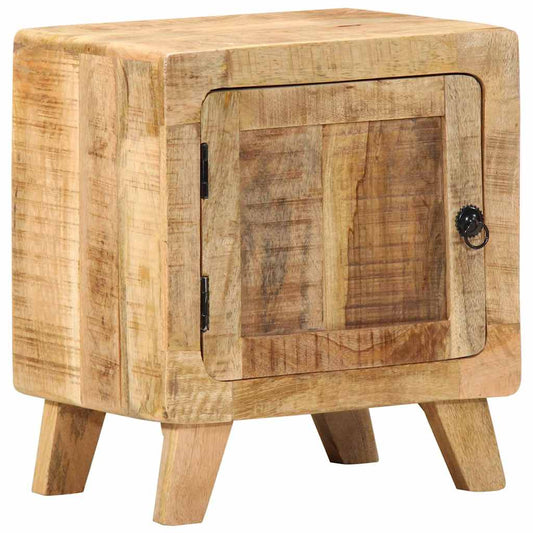 vidaXL Κομοδίνο 40x32x46 cm από μασίφ ξύλο Rough Mango