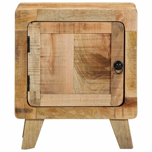 vidaXL Κομοδίνο 40x32x46 cm από μασίφ ξύλο Rough Mango