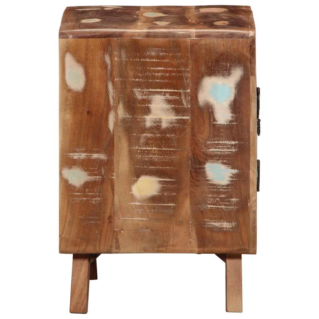 vidaXL Κομοδίνο 40x32x46 cm Στερεό ξύλο αναγεννημένο