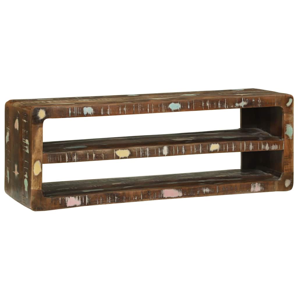 vidaXL Ντουλάπι TV Πολύχρωμο 100 x 32 x 36 εκ. Μασίφ ανακυκλωμένο ξύλο
