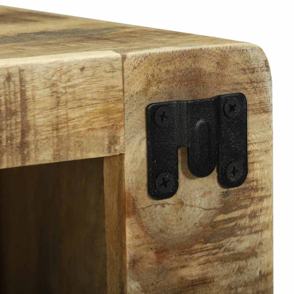 vidaXL Μονάδα Τηλεόρασης 2 pcs Καφέ Μασίφ ακατέργαστο ξύλο μάνγκο