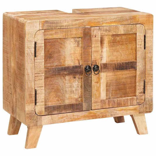 vidaXL Ντουλάπι Μπάνιου Καφέ Σοβαρή Μανγκο ξυλεία και Τεχνική ξυλεία