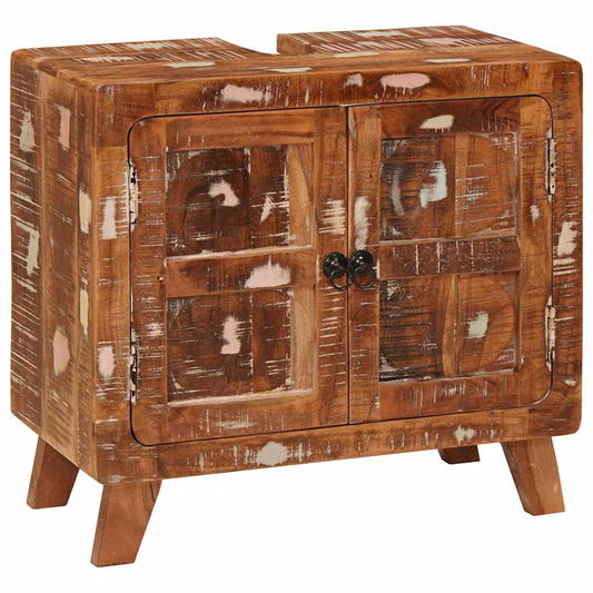 vidaXL Ντουλάπι Μπάνιου Μασίφ ανακυκλωμένο ξύλο και Επεξεργασμένο ξύλο