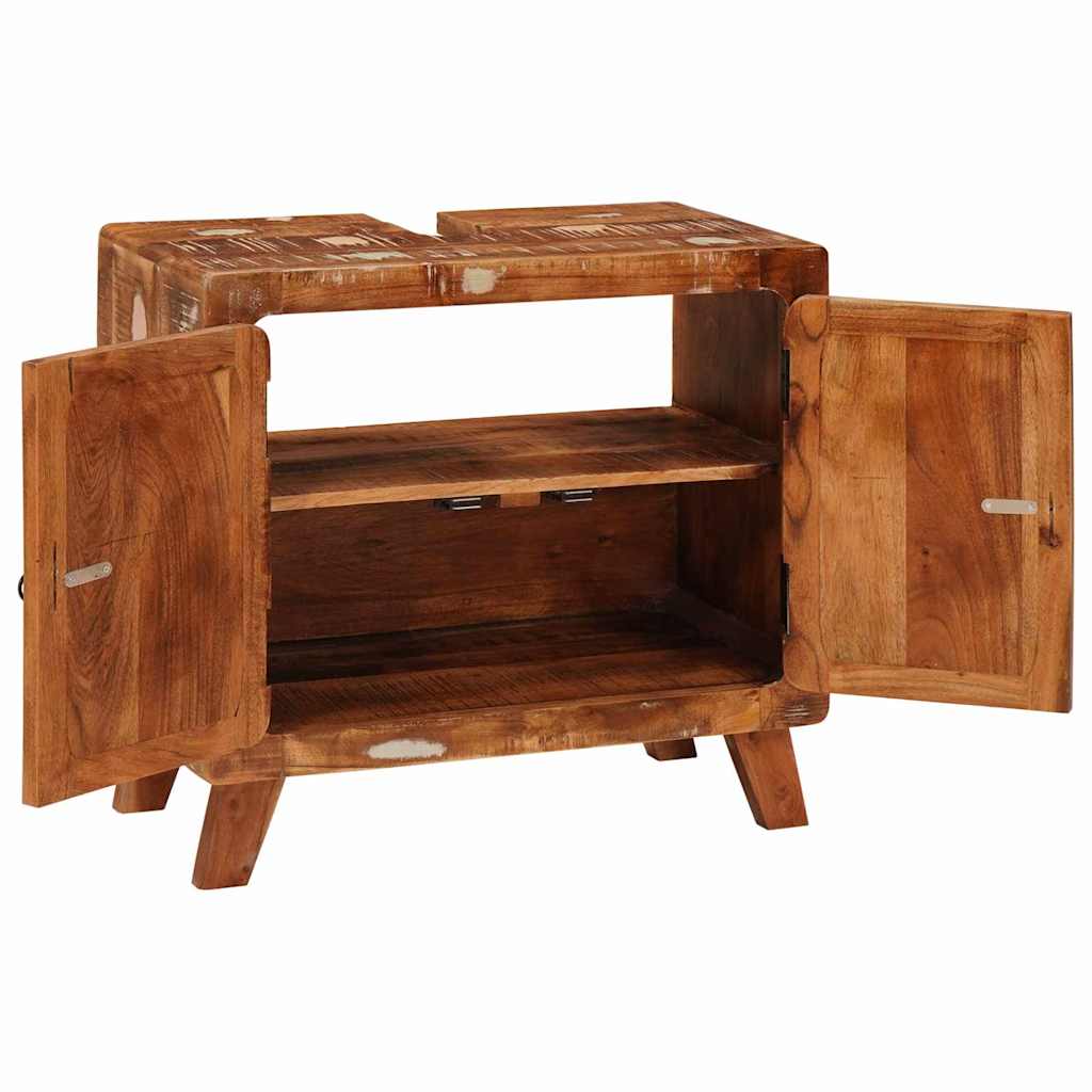 vidaXL Ντουλάπι Μπάνιου Μασίφ ανακυκλωμένο ξύλο και Επεξεργασμένο ξύλο