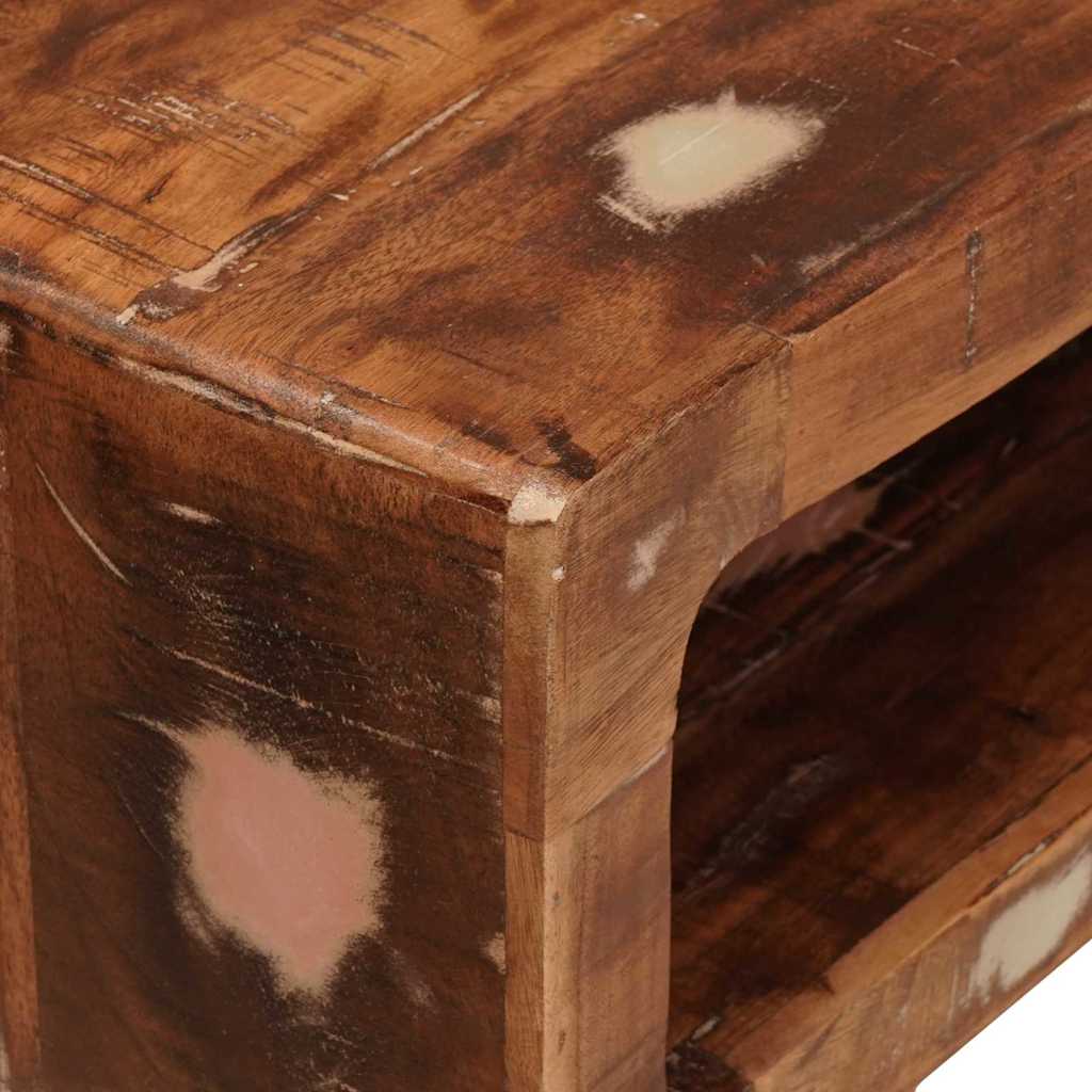 vidaXL Τραπέζι περιποίησης Καφέ 90 x 76 x 45 εκ. Στερεό Ανακτηθέν Ξύλο