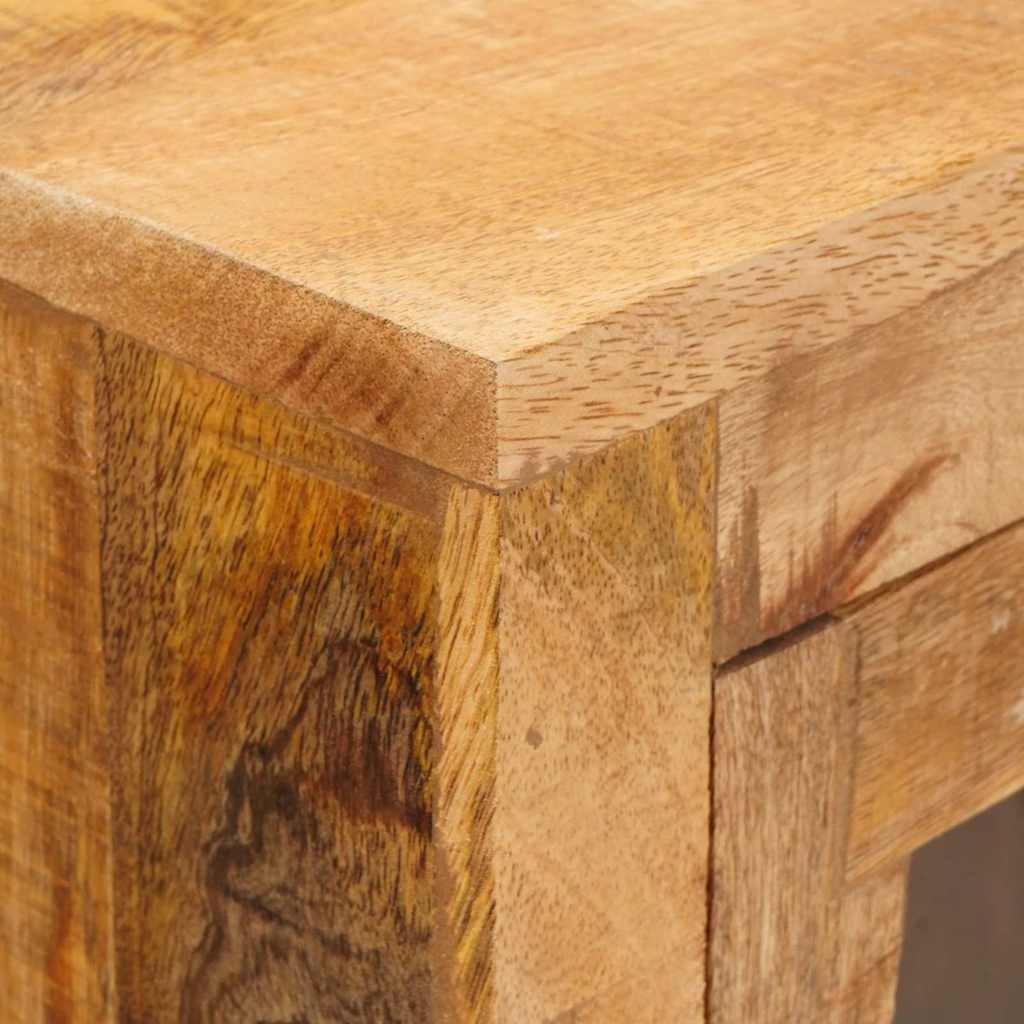 vidaXL Highboard με συρτάρι Καφέ 40 x 30 x 120.5 εκ. Μασίφ ξύλο μάνγκο