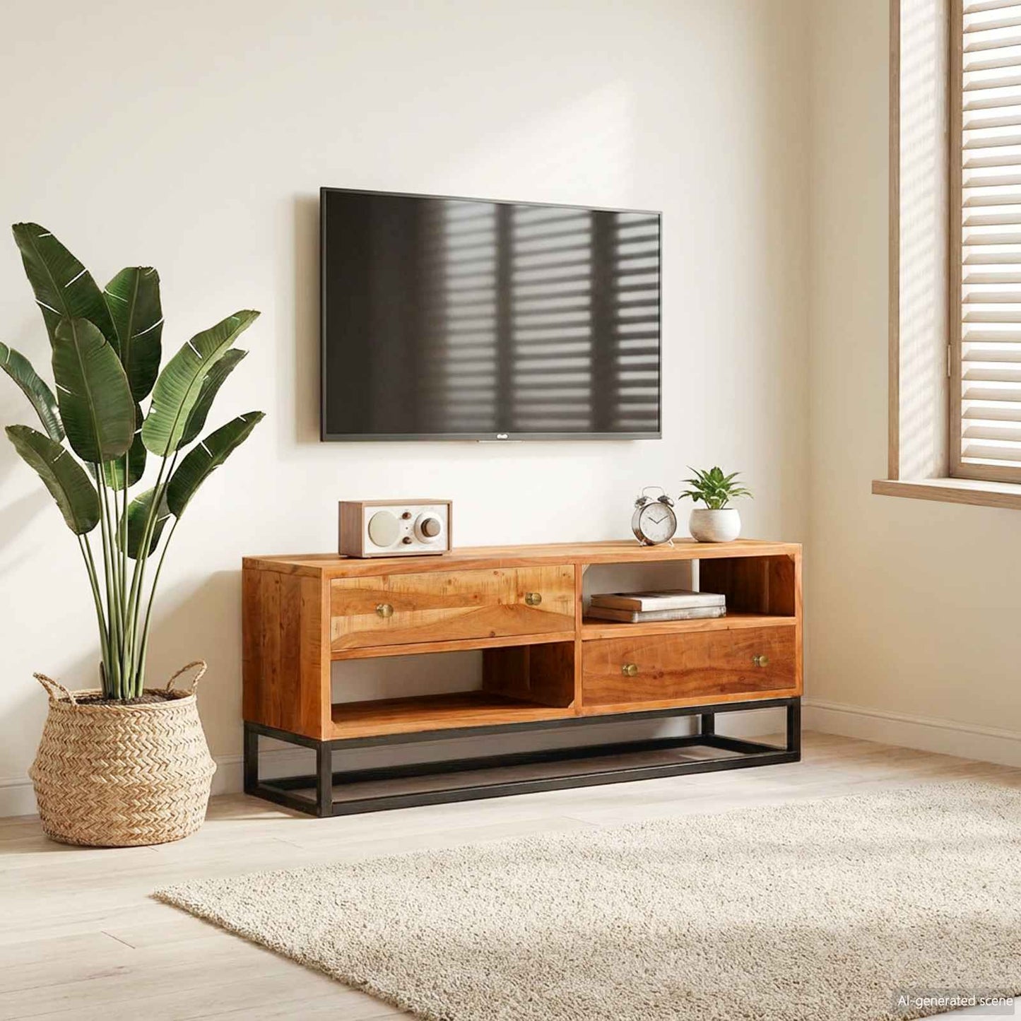 vidaXL Πλαϊνό γραφείο Beta Φυσικό 70 x 30 x 75 εκ Στερεό Ξύλο Ακακίας