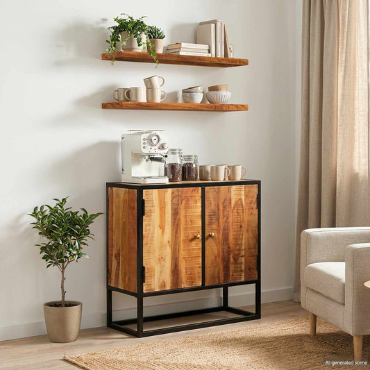 vidaXL Ντουλάπι TV Φυσικό 110 x 30 x 44 εκ Στερεό Ξύλο Ακακίας