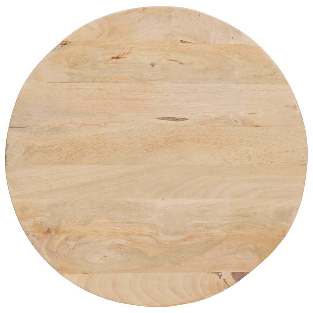 vidaXL Τραπεζάκια Καφέ Στερεών 3 pcs Μασίφ ξύλο μάνγκο και χάλυβας