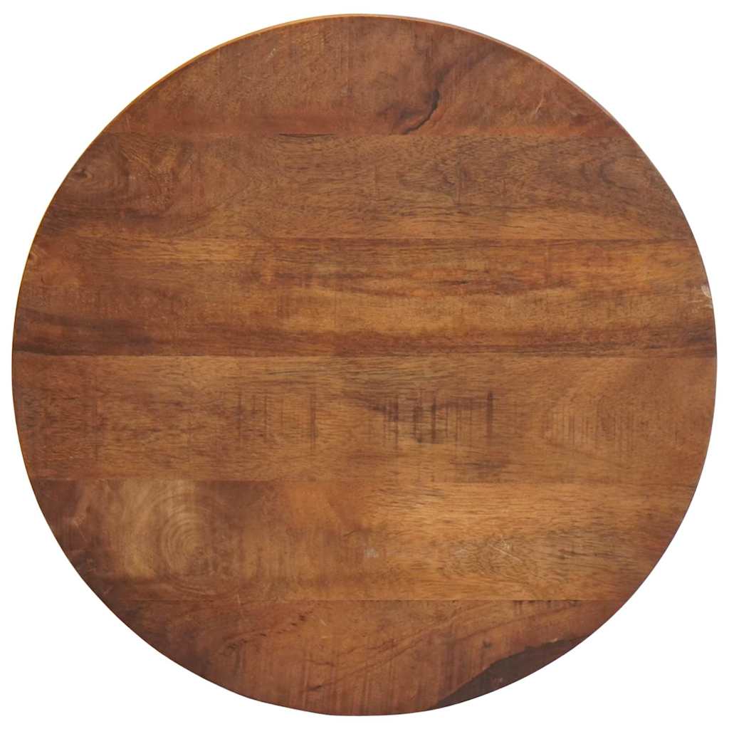 vidaXL Τραπεζάκια Καφέ Στερεών 2 pcs Μασίφ ξύλο μάνγκο και χάλυβας