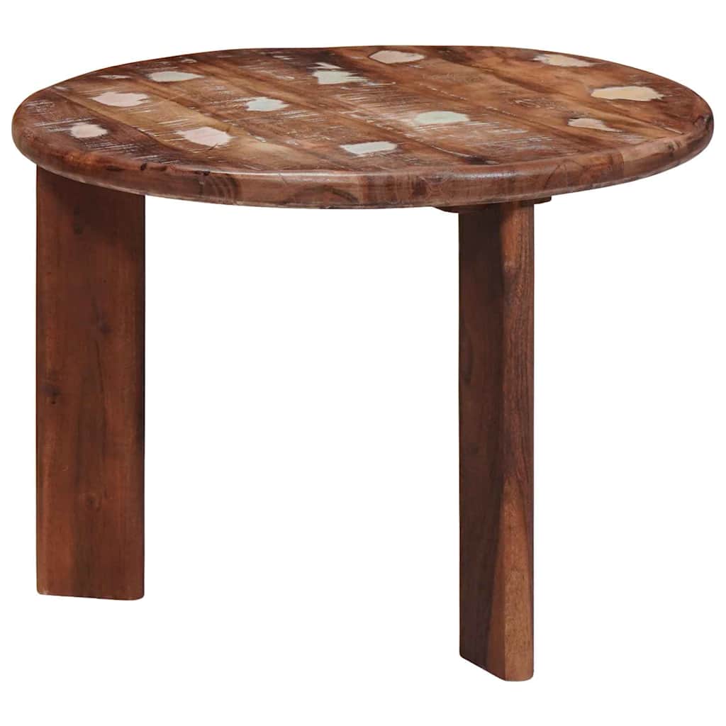 vidaXL Τραπεζάκια Καφέ Στερεών 2 pcs Πολύχρωμο Στερεό ανακτημένο ξύλο