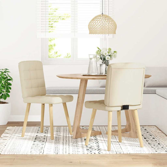 Καρέκλες Τραπεζαρίας vidaXL 2 τεμ Λινό