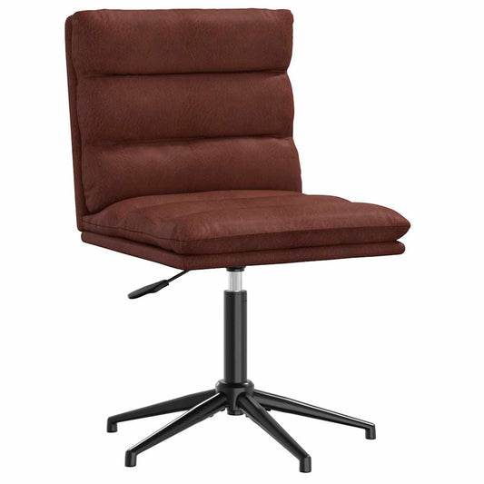 vidaXL Καρέκλα τραπεζαρίας Shiny Brown Faux Leather