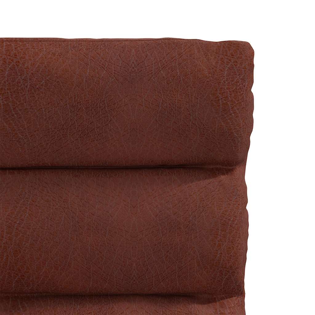vidaXL Καρέκλα τραπεζαρίας Shiny Brown Faux Leather