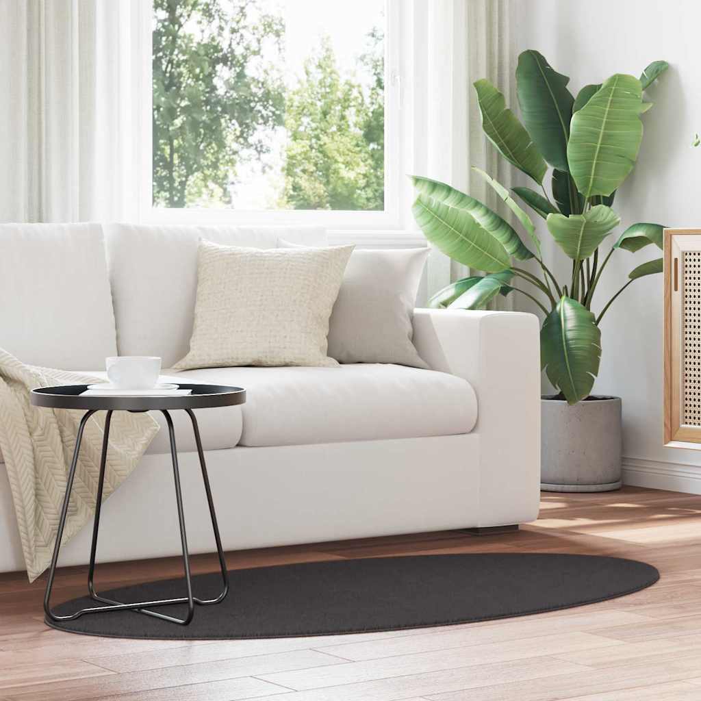 vidaXL Χαλιά Ανθρακί 80 x 150 cm Πολυεστέρας