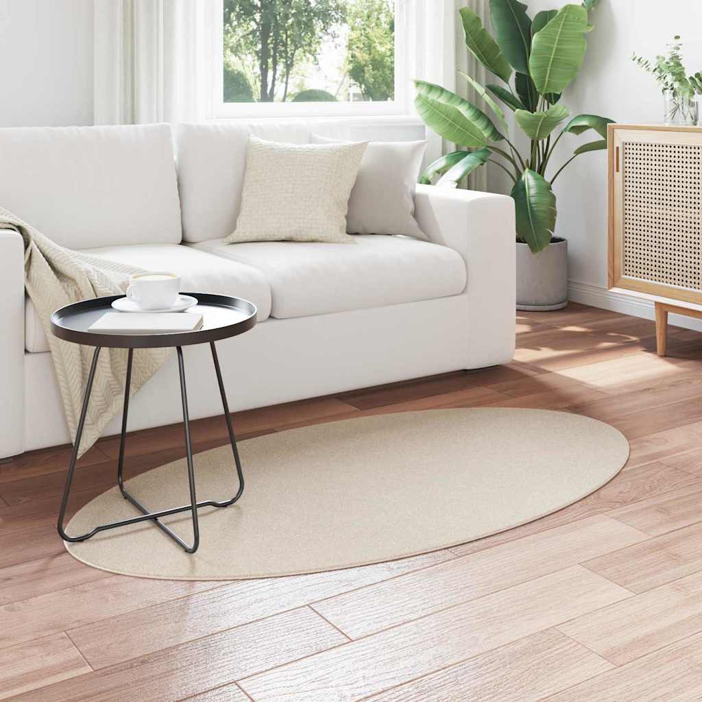 vidaXL Χαλί HUARTE Μπεζ 80 x 150 cm 100% Πολυεστέρας