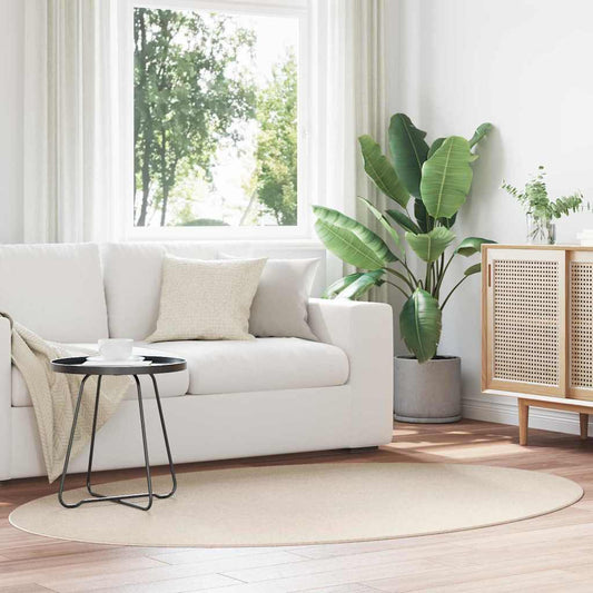 vidaXL Χαλιά χώρου Ωοειδής HUARTE Μπεζ 140 x 200 cm 100% Πολυεστέρας