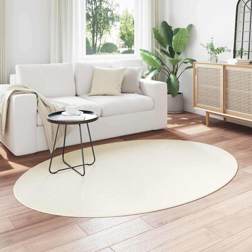vidaXL Χαλί HUARTE Κρεμ 140 x 200 cm Πολυεστέρας