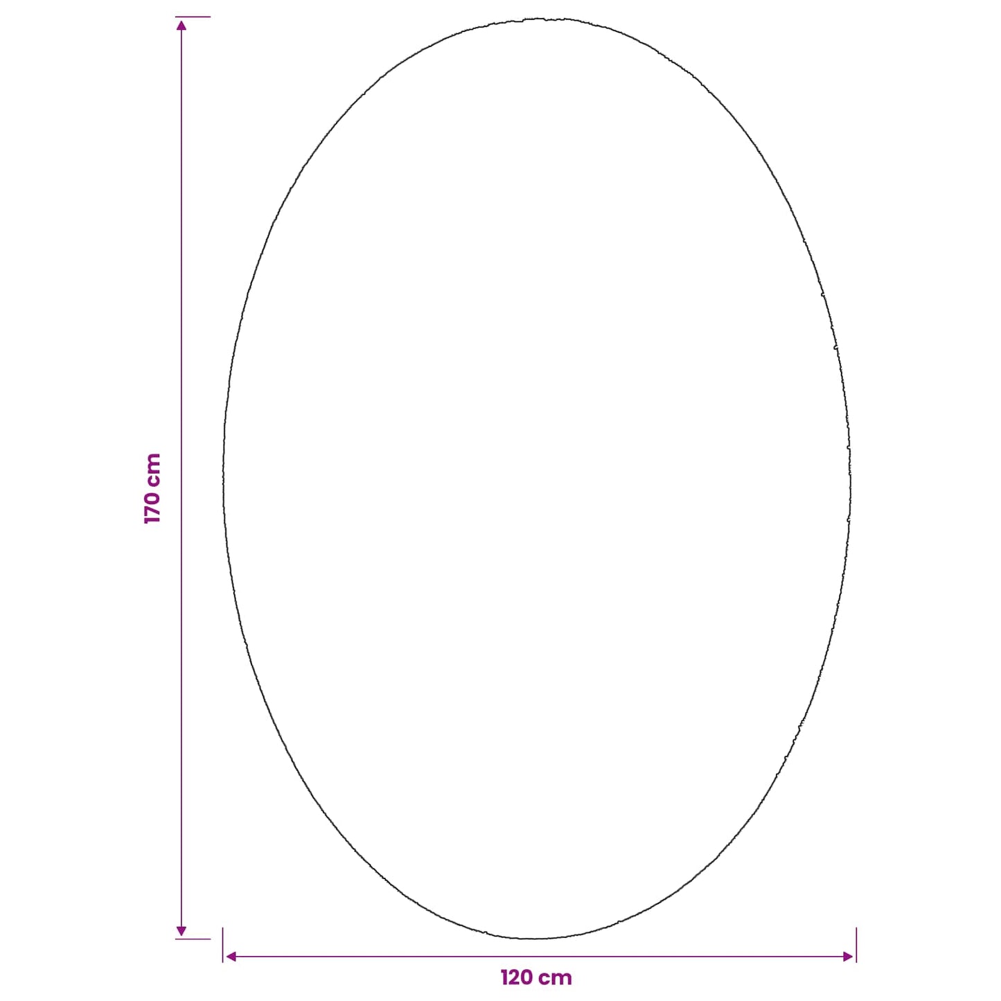 vidaXL Χαλιά χώρου Ωοειδής HUARTE Άμμος 120 x 170 cm 100% Πολυεστέρας