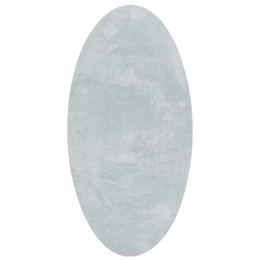 vidaXL Χαλιά χώρου Ωοειδής HUARTE Γκρι 100 x 200 cm 100% Πολυεστέρας