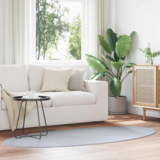 vidaXL Χαλιά χώρου Ωοειδής HUARTE Γκρι 120 x 170 cm 100% Πολυεστέρας