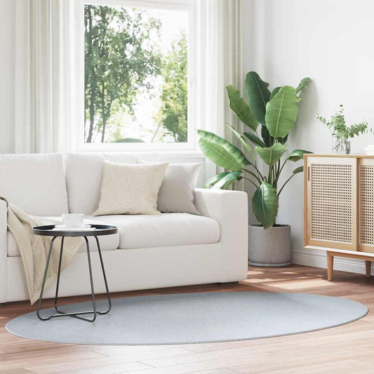 vidaXL Χαλιά χώρου Ωοειδής HUARTE Γκρι 140 x 200 cm 100% Πολυεστέρας