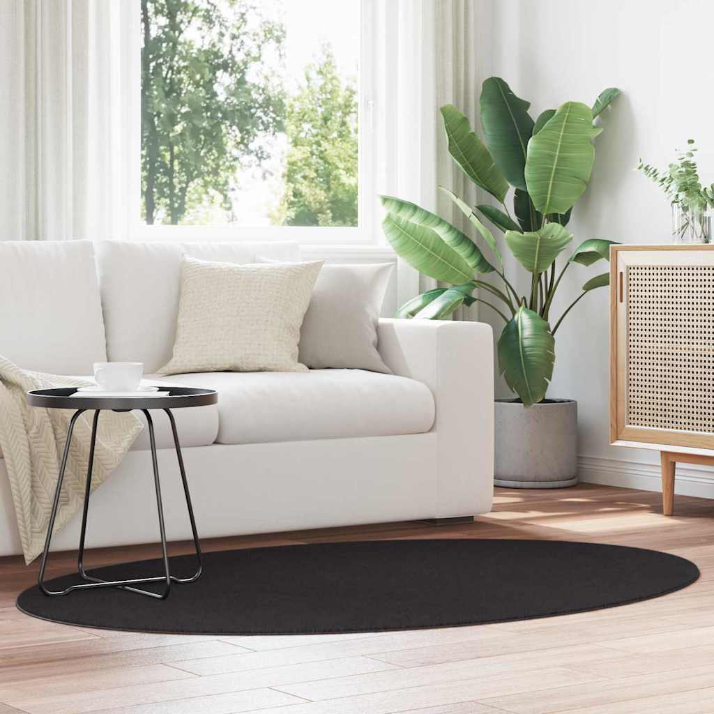 vidaXL Χαλί HUARTE Μαύρο 120 x 170 cm Πολυεστέρας