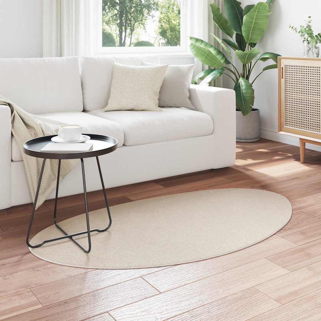 vidaXL Χαλιά χώρου HUARTE Μπεζ 80 x 150 cm Πολυεστέρας