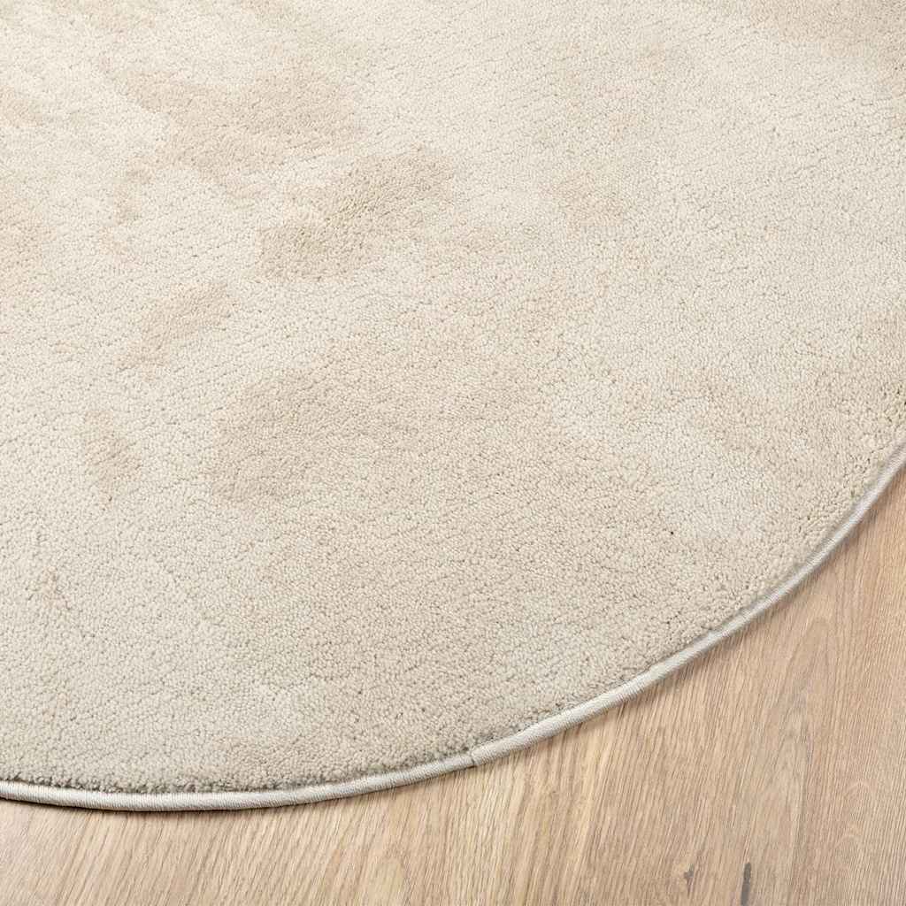 vidaXL Χαλιά χώρου HUARTE Μπεζ 140 x 200 cm Πολυεστέρας