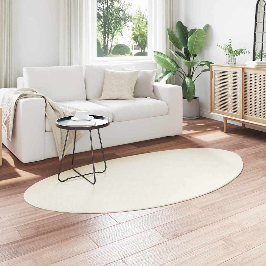 vidaXL Χαλιά χώρου HUARTE Κρεμ 80 x 150 cm Πολυεστέρας