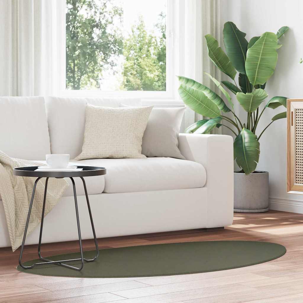 vidaXL Χαλί HUARTE Δασικό Πράσινο 80 x 150 cm Πολυεστέρας