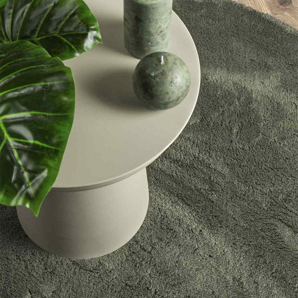 vidaXL Χαλί HUARTE Δασικό Πράσινο 140 x 200 cm Πολυεστέρας