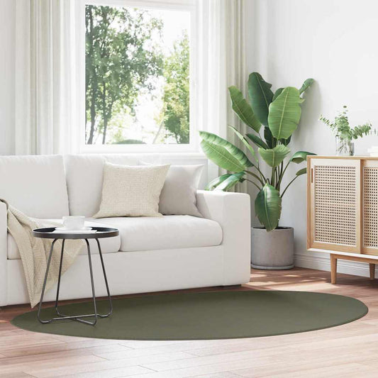 vidaXL Χαλί HUARTE Δασικό Πράσινο 140 x 200 cm Πολυεστέρας