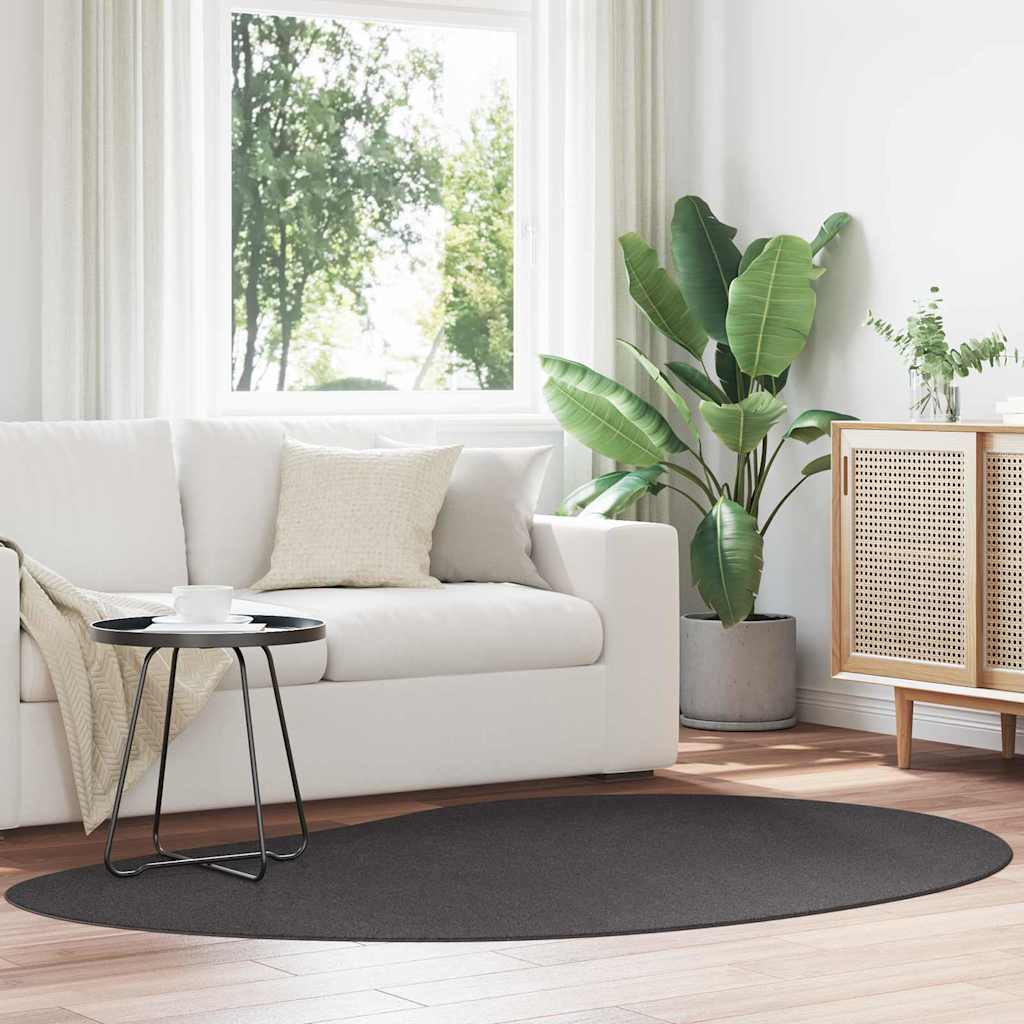 vidaXL Χαλί Ανθρακί 140 x 200 cm Μαλλί