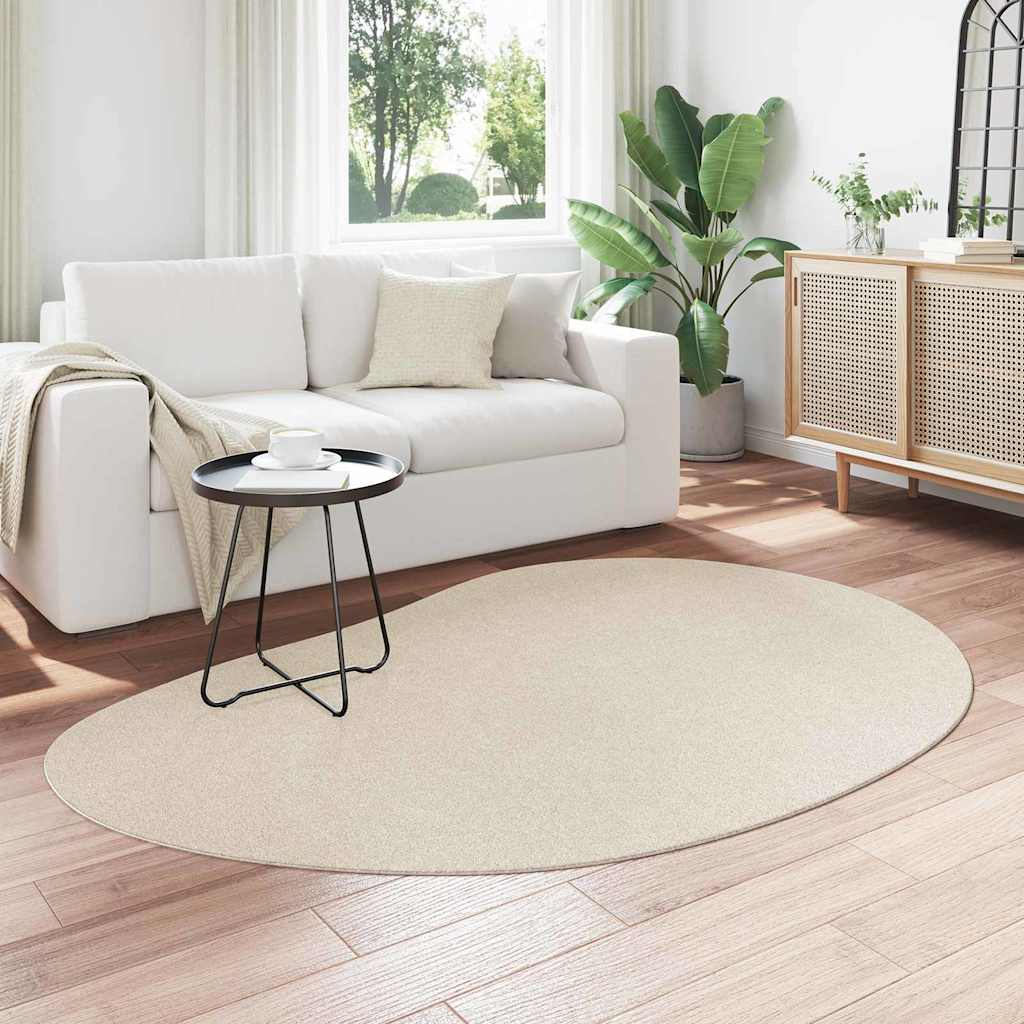 vidaXL Χαλί HUARTE Μπεζ 140 x 200 cm Πολυεστέρας