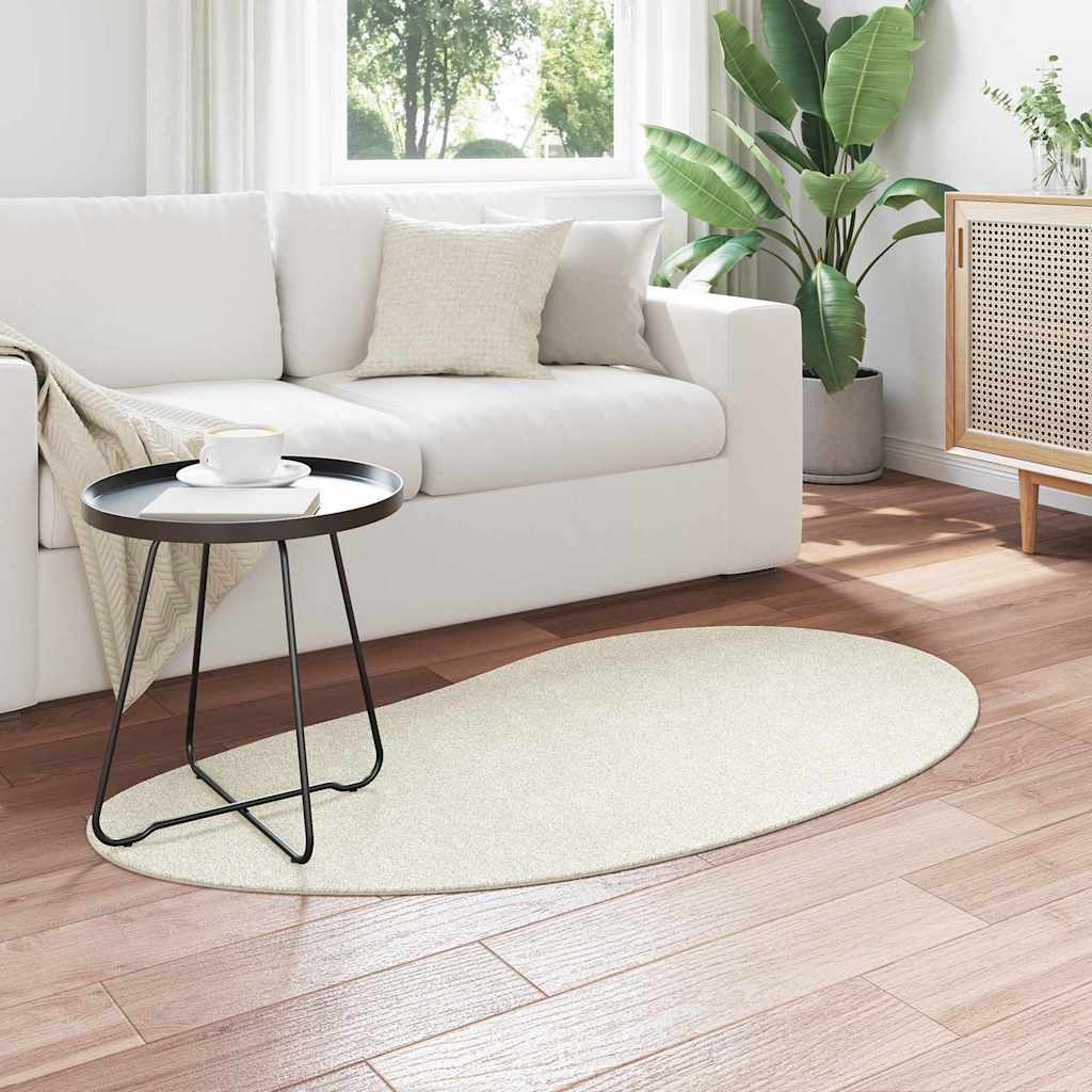 vidaXL Χαλιά χώρου HUARTE Κρεμ 80 x 150 cm Πολυεστέρας