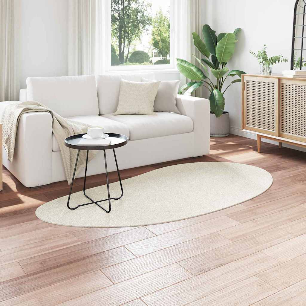 vidaXL Χαλιά χώρου HUARTE Κρεμ 100 x 200 cm Πολυεστέρας