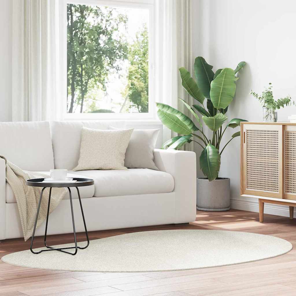 vidaXL Χαλιά χώρου Κρεμ 140 x 200 cm Πολυεστέρας