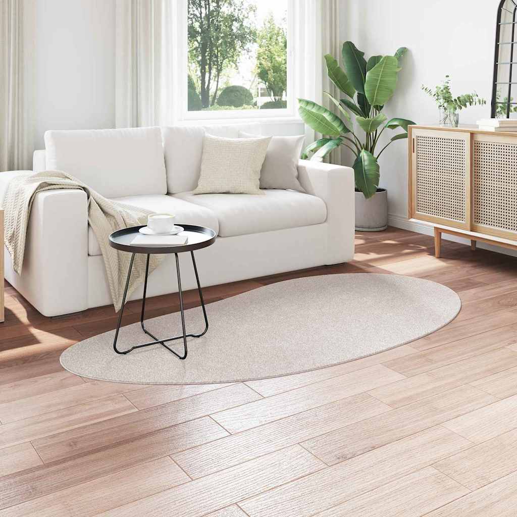 vidaXL Χαλιά χώρου HUARTE Άμμος 100 x 200 cm Πολυεστέρας